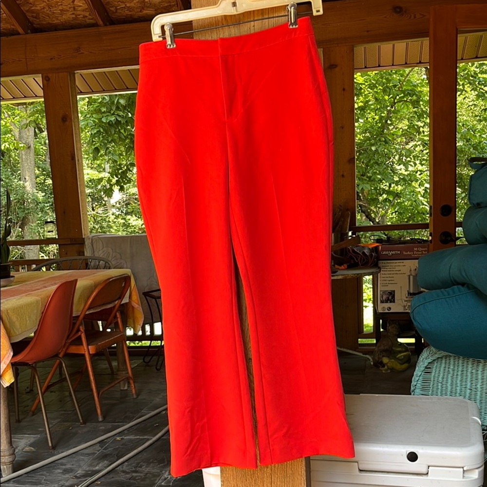 Nine West Red kick flare pants with Tailored Silhouette